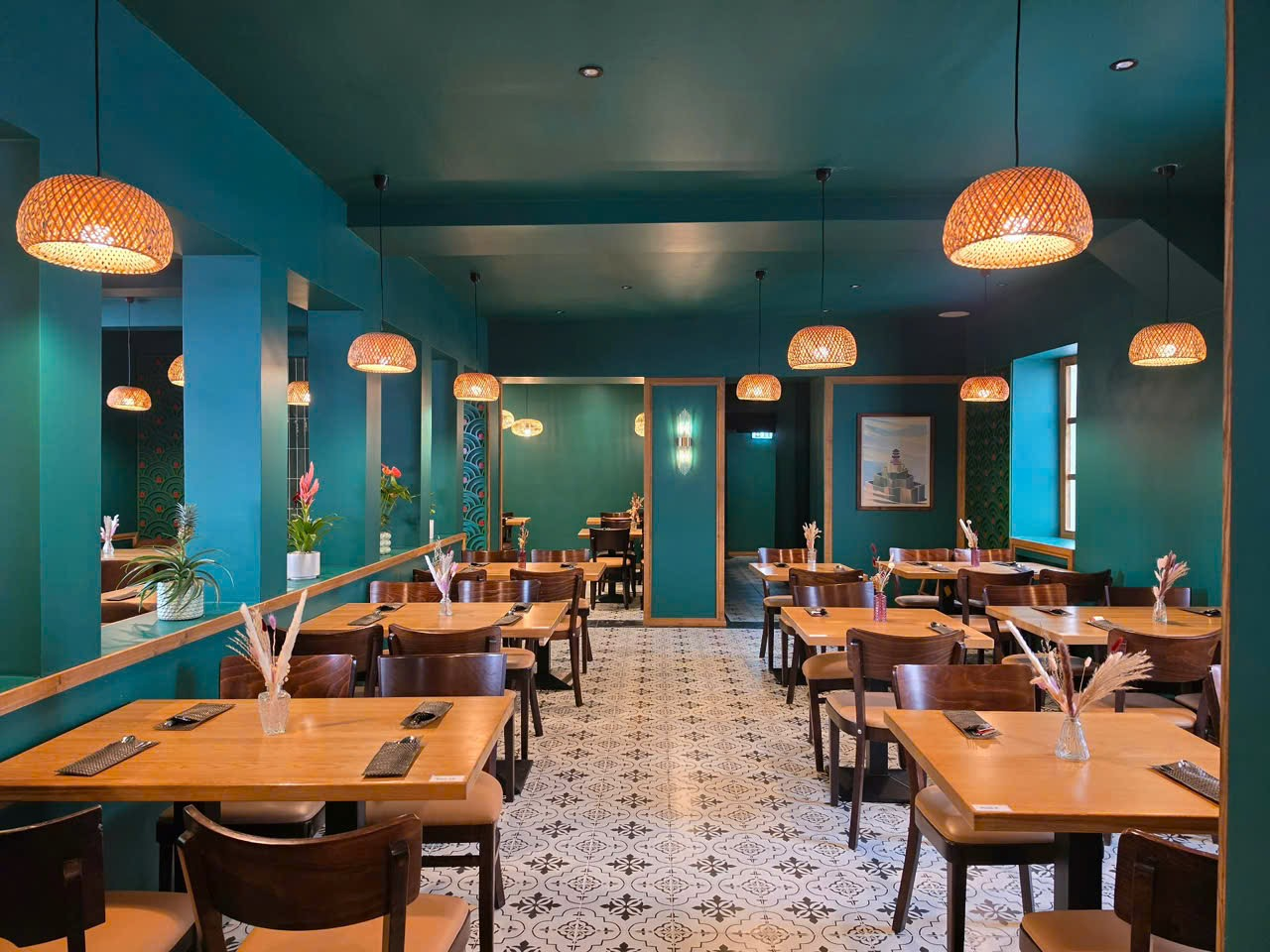 Innenraum des JURY Restaurant